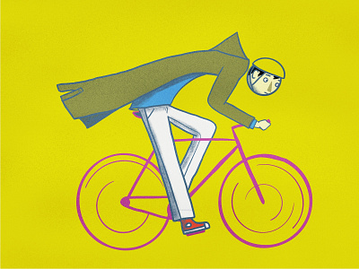 Biker bike bike ride biker character illustration illustration art work