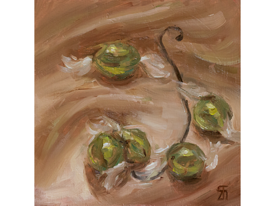 Sweet gems alllaprima fineart oil painting painting stilllife