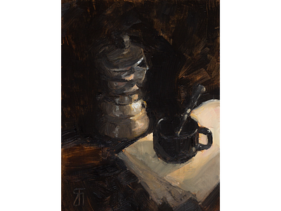 Coffee alllaprima coffee fineart oil oil painting painting still life stilllife