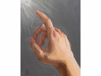 Subtle light (Oil) alla prima brushstrokes fineart hand oil painting painting portrait realism