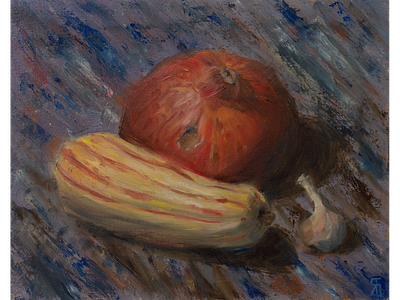 Squashes alllaprima fineart oil on canvas oil painting painting squashes stilllife