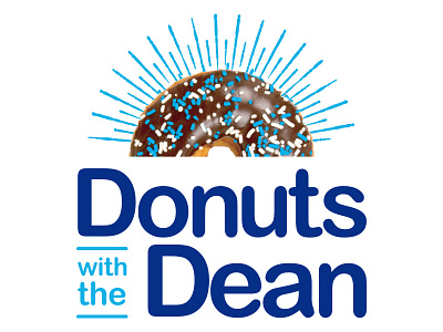 Donuts with the Dean branding breakfast college donuts identity logo penn state print schreyer