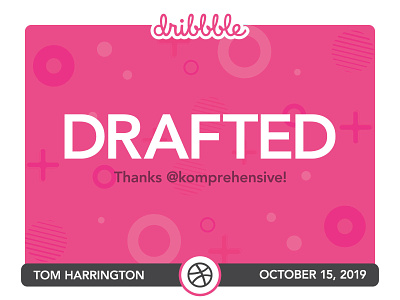 Drafted! debut drafted dribbble invite