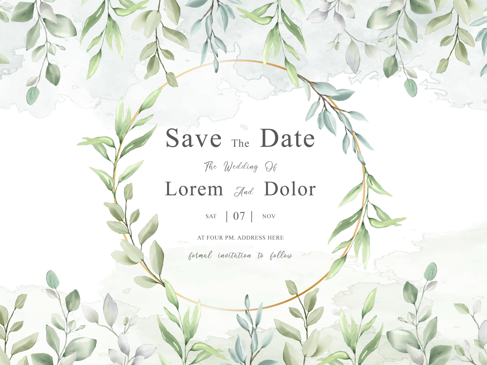 Wedding frames multi purpose design with watercolor background by Federiqo   on Dribbble