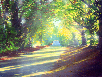 Country Road ILlustration illustration