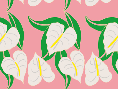 Anthurium design flower flower pattern illustration pattern seamless pattern seamlesspattern vector