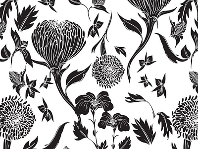 Artichoke flower artichoke botanical fashion flower illustration pattern design plant seamless pattern surface pattern textile textile design