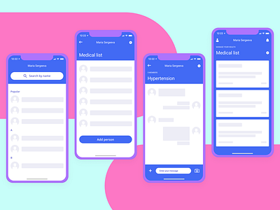 The medicine app design concept ui ux