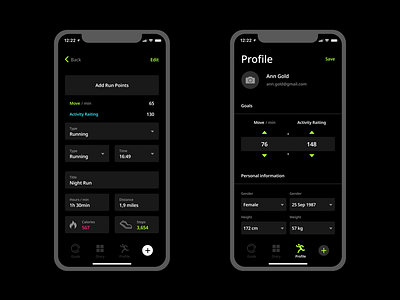 Tracer app design concept ui ux