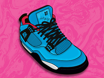 Jordan 4 graphic design shoes