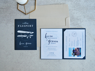 Passport Wedding Invitations