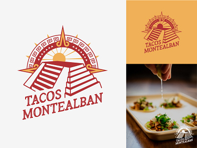 Tacos Montealban Logo branding graphic design logo design taco