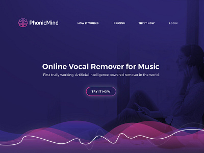 PhonicMind gradients music sound wave