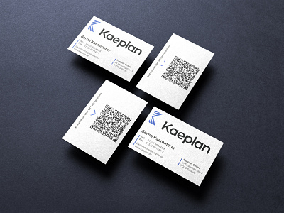 Logo and business card design for Kaeplan branding business card businesscard design expert fine fine business card fire protection logo minimalistic