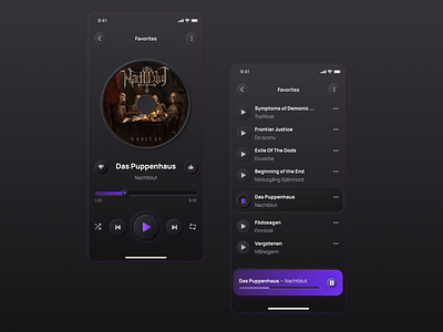 Player in neomorphism app design typography ui ux