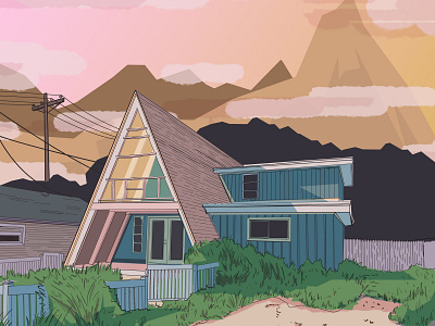 A-Frame House illustration