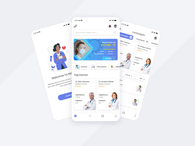 Medical Service App ambulance app android app design appointment app doctor app doctor appointment hospital app ifnlinks iphone app design ismail hussain ismaillinks madical app medical app medical ecommerce app medicine ecommerce app online hospital present appointment top design 2021 ui ui design ux