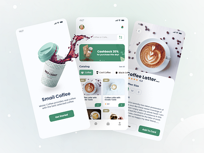 Coffee Shop | Ismail Hussain android android app design app design beans coffee cofe coffee coffee shop ecommerce app graphic design ios app ismail hussain minimal design mobile app motion graphics online shop shop design splashscreen ui design ux design web app