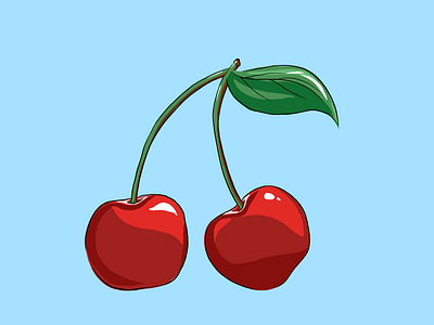 Cherries cartoon cherries cherry design food fruit fruit illustration fruity illustration