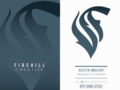 FireHill Creative Logo/Business Card business card design logo vector