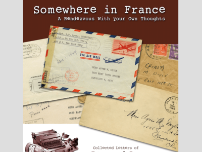 Somewhere in France Book Cover design print design