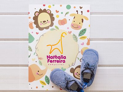 Nathalia Ferreira - Brand Identity animal logo baby sitter brand brand identity brand identity design giraffe logo