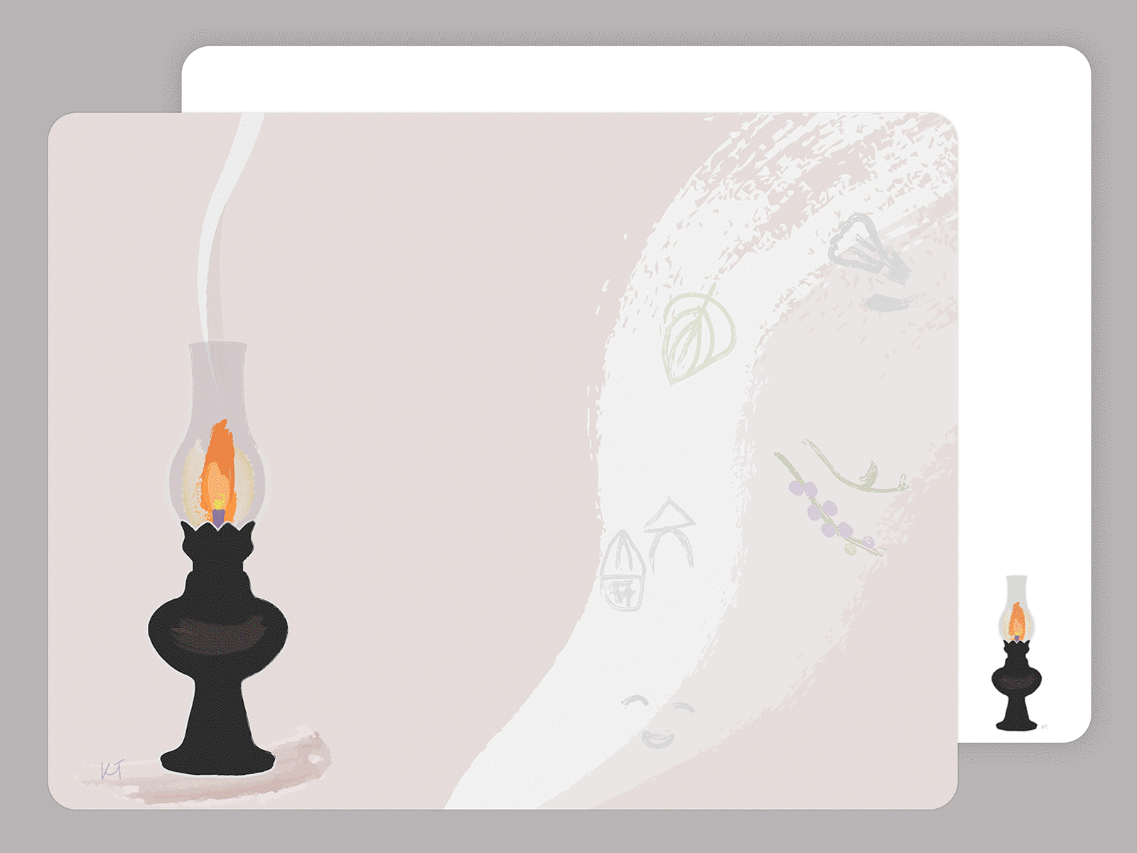 oil lamp & fond memories by KhoaThy Pham on Dribbble