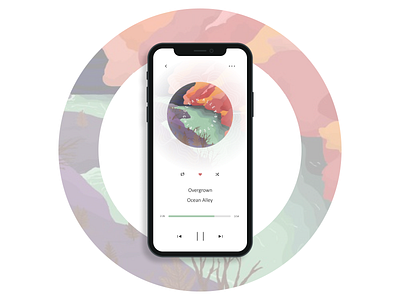 Daily UI - 009 Music player 009 daily 100 challenge daily ui daily ui 009 dailyui dailyui 009 dailyui009 dailyuichallenge design minimal minimalistic music music player ui