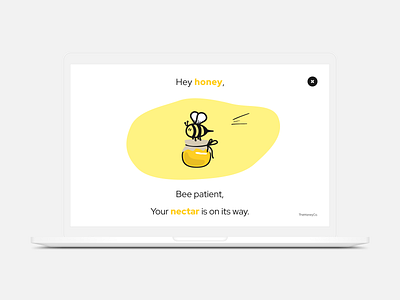 Daily UI - 016 Pop-up/overlay 016 bee bumblebee daily 100 challenge daily ui daily ui 016 dailyui dailyui 016 dailyui016 dailyuichallenge design honey laptop online overlay pop up popup shop ui