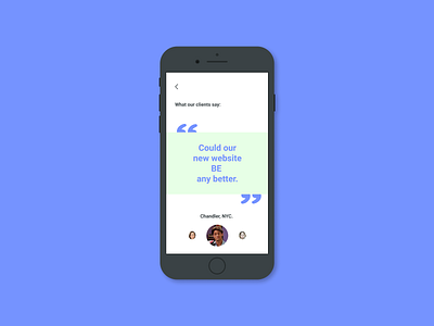 Daily UI - 039 Testimonials