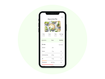 Daily UI - 040 Recipe 040 baking cook daily 100 challenge daily ui daily ui 040 dailyui dailyui 040 dailyui040 dailyuichallenge design food guide nutrition recipe ui