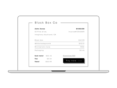 Daily UI - 046 Invoice 046 daily 100 challenge daily ui daily ui 046 dailyui dailyui 046 dailyui046 dailyuichallenge design invoice ui