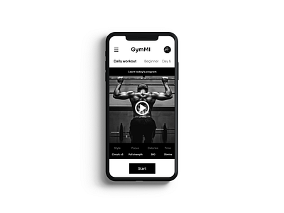 Daily UI - 062 Workout of the day 062 daily 100 challenge daily ui daily ui 062 dailyui dailyui 062 dailyui062 dailyuichallenge day design fitness fitness app ui workout workout of the day