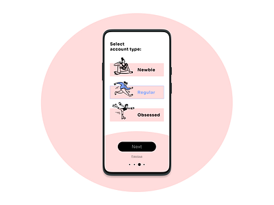 Daily UI - 064 Select user type 064 app daily 100 challenge daily ui daily ui 064 dailyui dailyui 064 dailyui064 dailyuichallenge design member type minimal onboarding select user type ui user