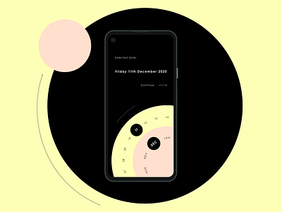 Daily UI - 080 Date picker 080 app circle daily 100 challenge daily ui daily ui 080 dailyui dailyui 080 dailyui080 dailyuichallenge date date picker datepicker design minimal pink simple slider ui yellow