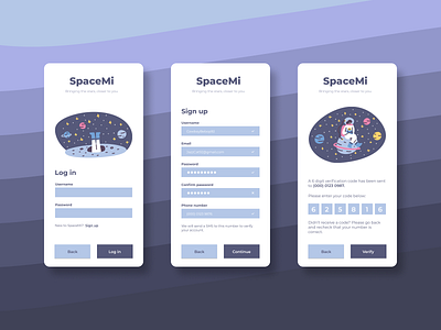 Daily UI - 082 Form 082 app concept daily 100 challenge daily ui daily ui 082 dailyui dailyui 082 dailyui082 dailyuichallenge design form forms onboarding planet space spaceman ui