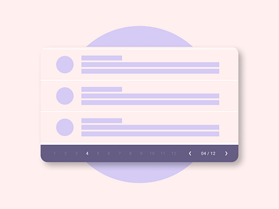 Daily UI - 085 Pagination 085 bright daily 100 challenge daily ui daily ui 085 dailyui dailyui 085 dailyui085 dailyuichallenge design page pagination pastel pink purple ui