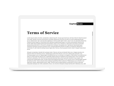 Daily UI - 089 Terms of service
