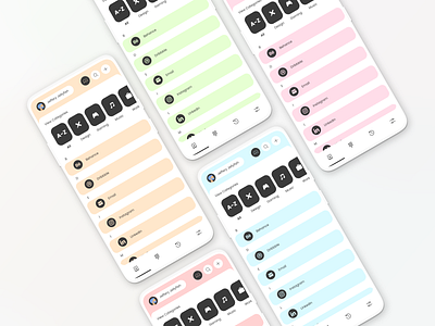 handl - Colour accounts app design clean concept concept app connected contact list contacts design friends idea minimal organised phonebook productivity social ui ux