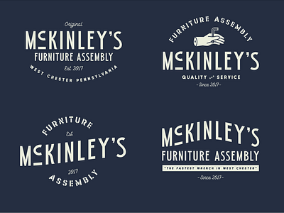 McKinley's Funiture Assembly badge badge design badge logo badgedesign badges logo logo design logodesign logos logotype type type design typedesign typeface