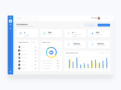 Dashboard (Daily UI 21) daily ui dashboad dashboard ui uiux uxdesign visual design