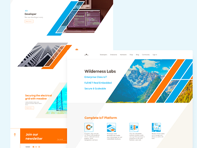Landing page IoT branding landing page product page ui uiux ux uxdesign web