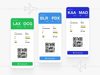 Boarding pass dailyui ui ux uxdesign