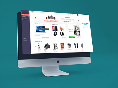 Amazon page amazon design design graphic minimal prototype ui ux web web design website