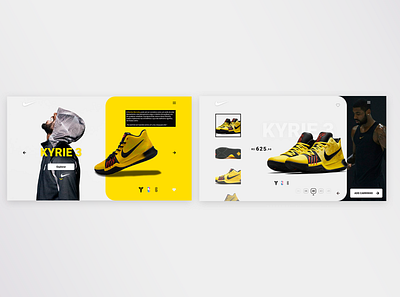 Page concept NIKE WEBSITE design minimal nike prototype shoes store ui ux web web design website
