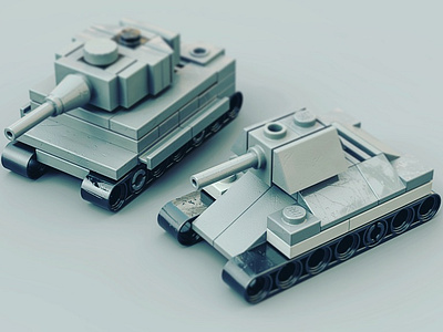 T-34/85 Lego micro tank by heynic.com on Dribbble