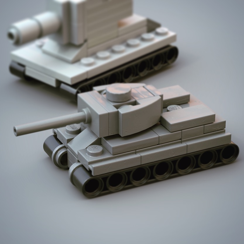 T-34/85 Lego micro tank by heynic.com on Dribbble