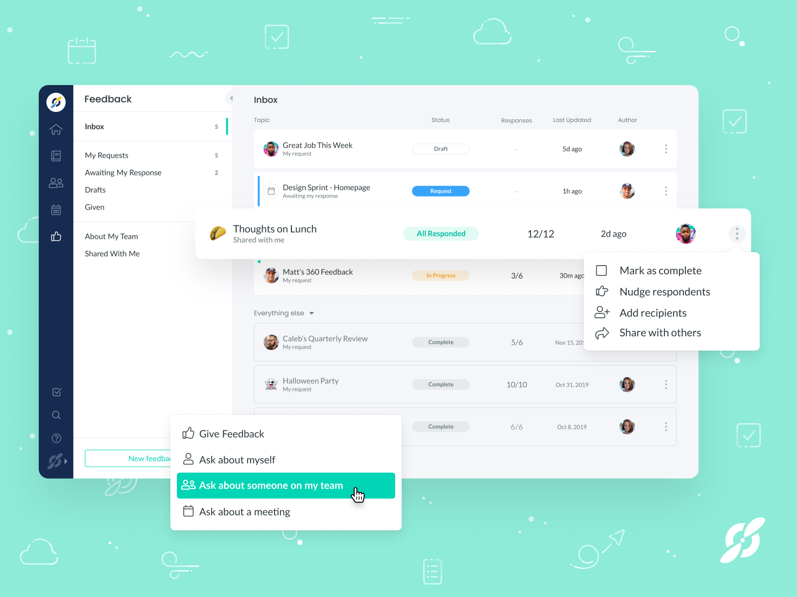 Fellow's Feedback Inbox By Joel Grenier For Fellow.app On Dribbble