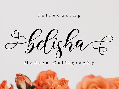 Belisha // Lovely Script Font beautiful font blogger font calligraphy custom font elegant font fashion font feminine font font for logos handmade handwritten font heart font heart swashes instagram font logo font lovely font modern calligraphy modern font romantic font script trendy font