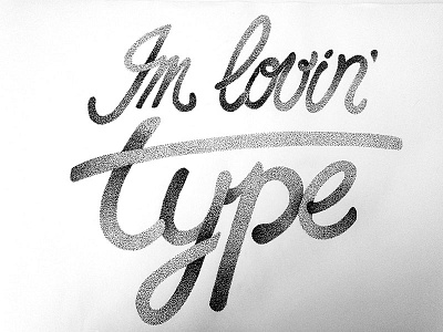 Lovin' Type Final lettering sketch type